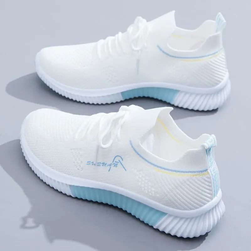 Sneaker Women's Shoes 2023 Summer New Versatile Thin Casual White Mesh Breathable
