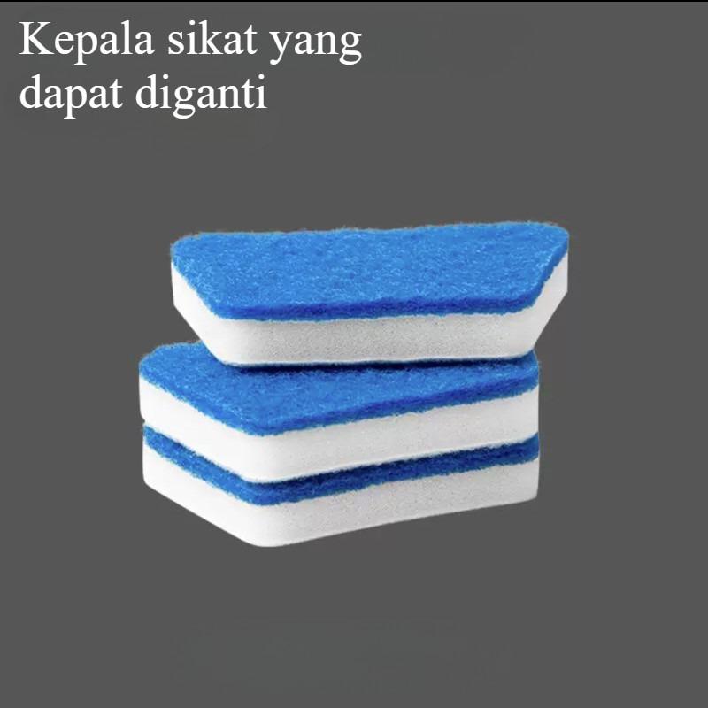 Pembersih Kamar Mandi Multifungsi / Alat Sikat Set Pembersih Dinding Lantai Kamar Mandi Dapur Toilet / Sikat Kamar Mandi / Pegangan Sikat Spons