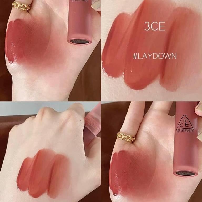 Son kem 3CE blur water tint mã Laydown màu hồng nude tây