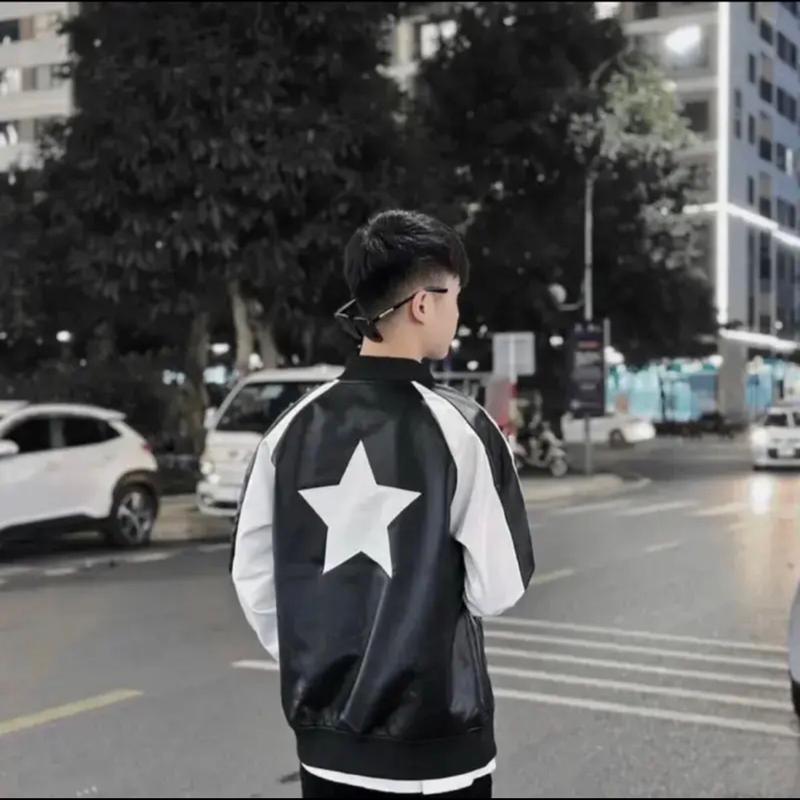 Bản áo bomber thêu sao siêuu cấp hot hit nam nữ Menswear Jacket