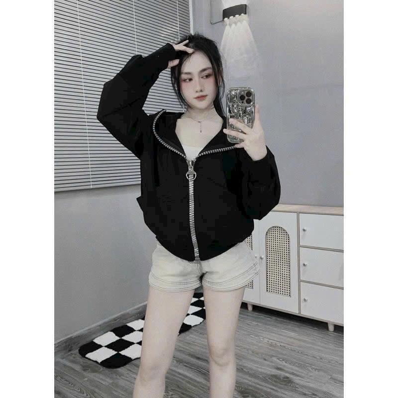 Áo Khoác NỈ DÂY KÉO Thiết Kế MỚI TO ĐÙNG Phong Cách BASIC Form TO Chống Nắng TỐT | BigBuy360 - bigbuy360.vn