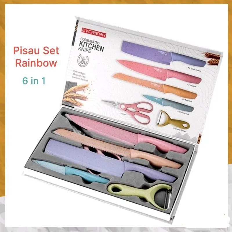set piasau 6 pasang