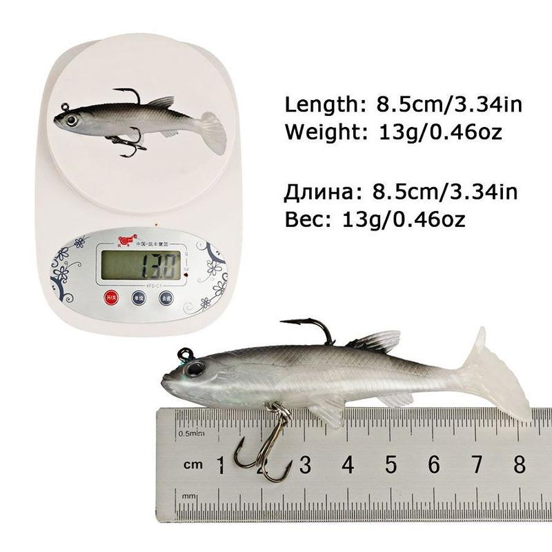 Product Introduction of 12G Tossing Software Lead Plating Fish Artificial Lure Widely Loved Topmouth Culter Mandarin Fish Salmon Weever Lure Lure 8