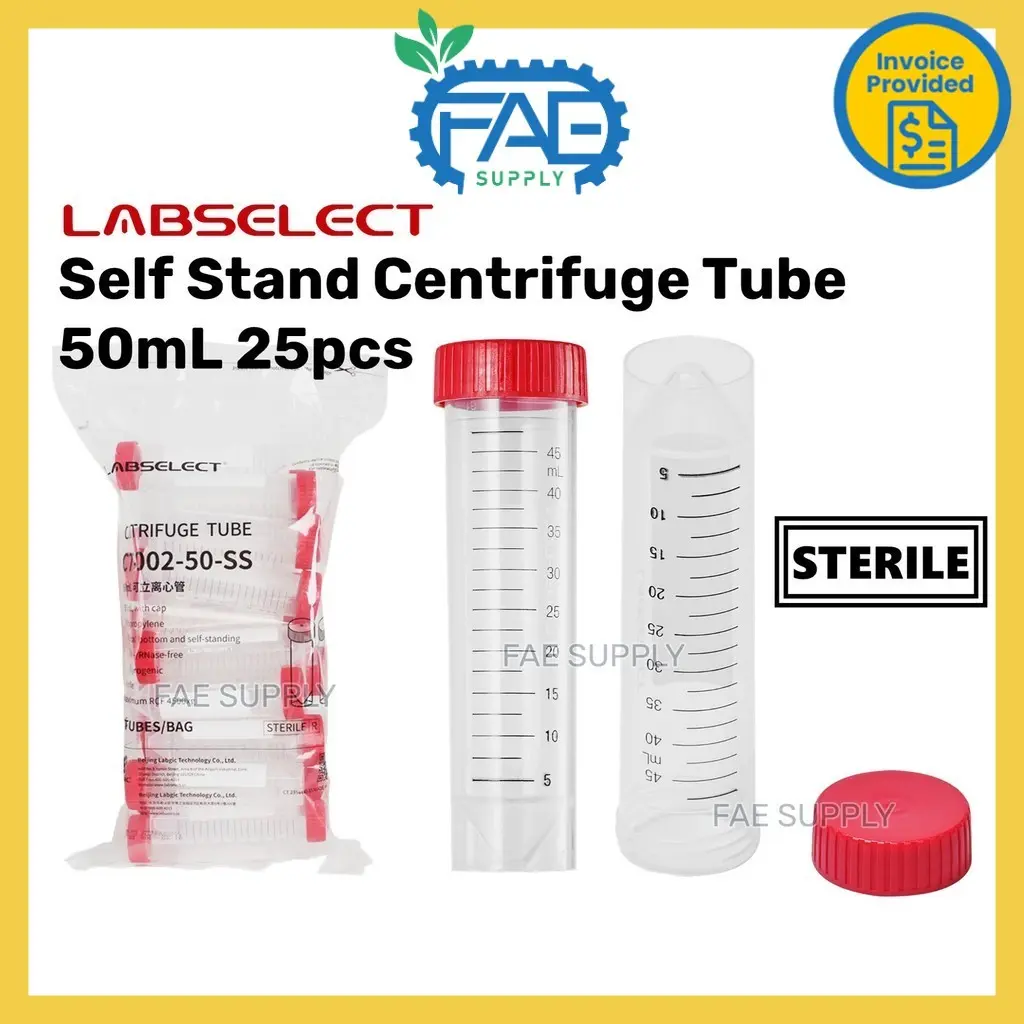 Centrifuge Tube falcon tube 50mL Self Stand with screw cap sterile