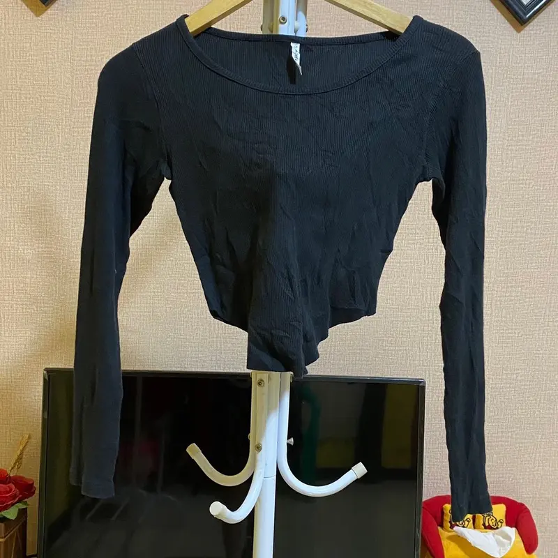 Crop top knit rajut kaos korean style Atasan Panjang 1