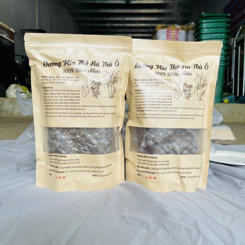 Combo 2KG Đường Mía Hà Thủ Ô Được Làm Từ Mật Mía Cùng Các Thảo Dược Tự Nhiên Thơm Ngon Ngọt Dịu 0
