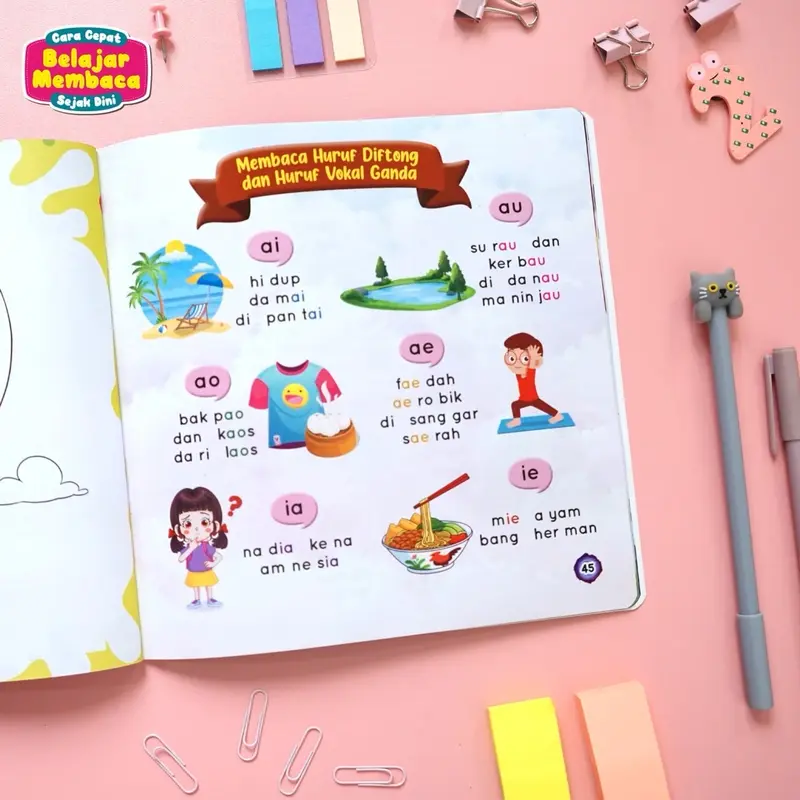 Cara Cepat Belajar Membaca Sejak Dini - Fun Learning - Buku Belajar Membaca - Usia 2 tahun - Buku Belajar Membaca - Buku Anak - Visi Mandiri - Ziyadbooks - Softcover - Littlestar - Buku Pelajaran - Buku Sekolah 4