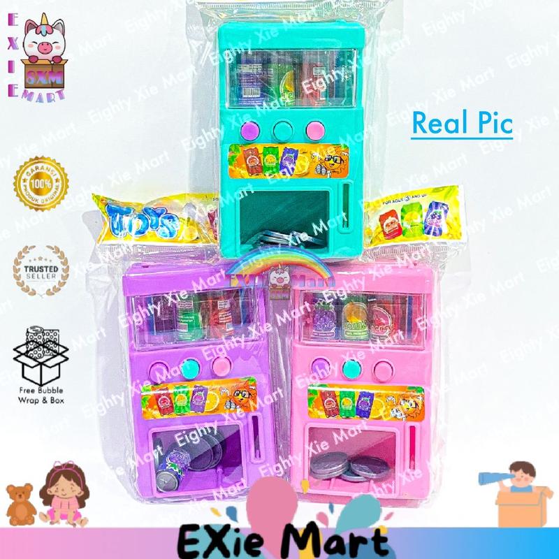 MAINAN ANAK MESIN MINUMAN SODA OTOMATIS [SS1330] - MINI VENDING MACHINE - LEMARI MESIN JUALAN MINUMAN 3
