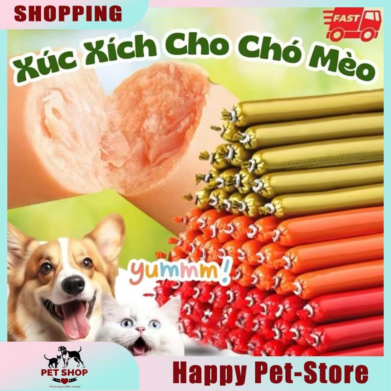 50 100pcs Xúc xích cho Chó Mèo - cung cấp dinh dưỡng cho thú cưng 15gram