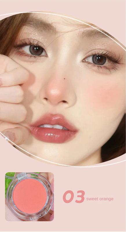 Product Introduction of Korea Monochrome Blush Peach Rose Pink Cheek Tint Powder Natural Lating Matte Face Makeup Red Contour Shadow Palette Cosmetics 19
