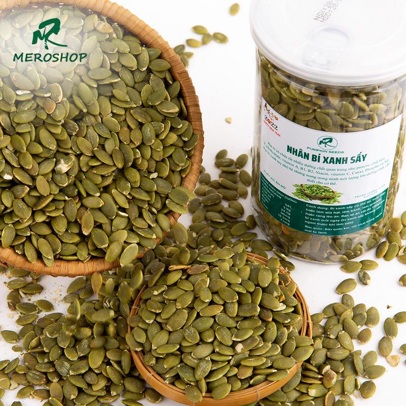 500Gr Nhân bí xanh ấn độ sấy chín Mẹ Rô Có hồ sơ công bố, Xuất hóa đơn công ty đầy đủ