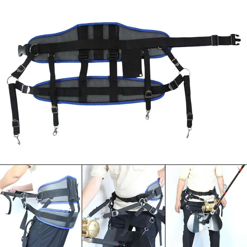 Fishing Vest Waist Belt Breathable Practical for Stand up Carp Fishing Kit 5