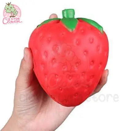 JUMBO STRAWBERRY SQUISHY besar 3