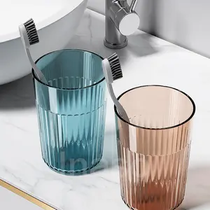 Inaso Tempat Sikat Gigi Toothbrush Holder Cangkir Pasta Gigi Kamar Mandi Gelas Minum Kumur Plastik Aesthetic HSB701