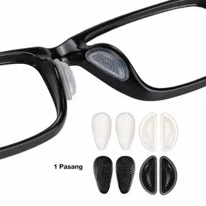 2 Pcs Stiker Kacamata Penyangga Hidung Pencegah Turun - Non Slip Silicone Nose Pad Model R Group