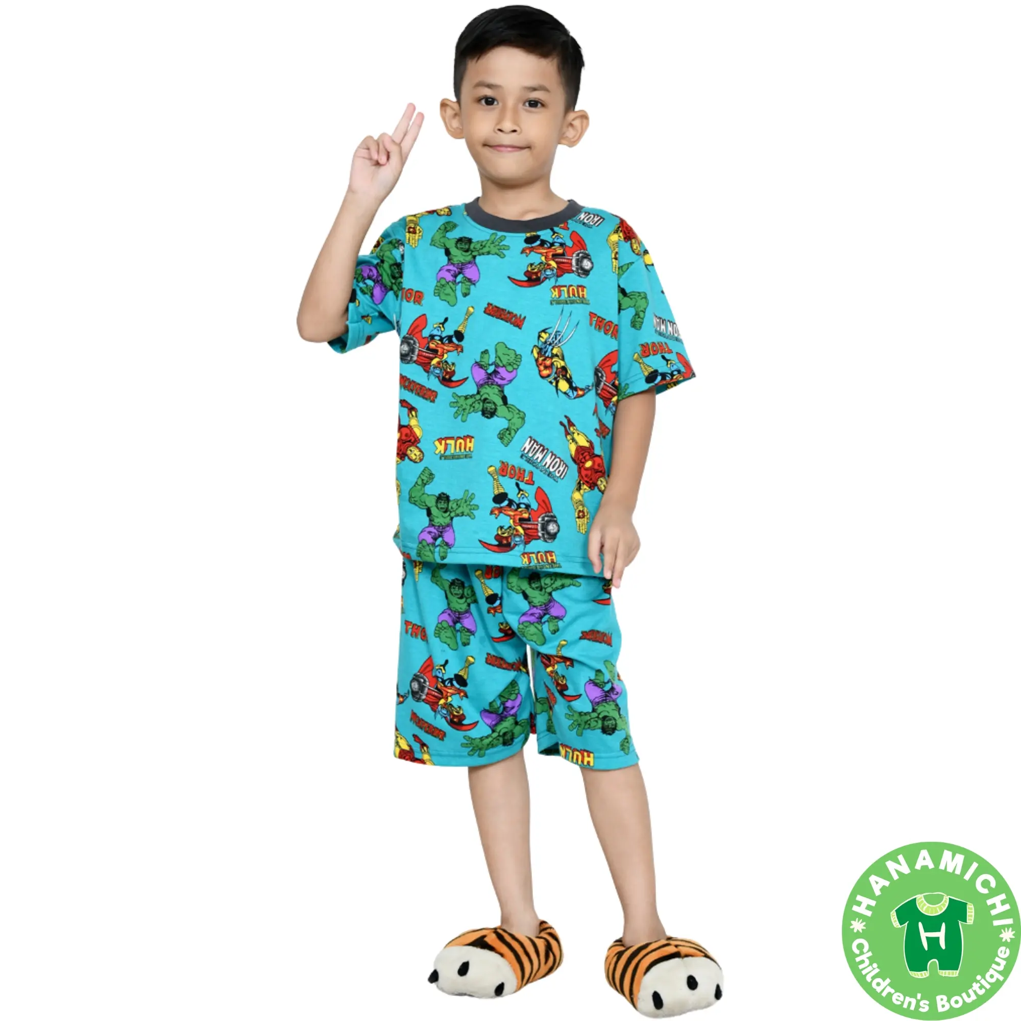 Kiminori RINE.ST Setelan Baju Anak Lengan Pendek Celana