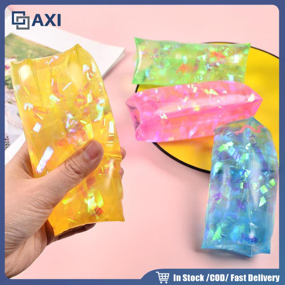 ร้านอยู่ที่ไทย water snake fidget toy ของเล่นแท่งนุ่มนิ่ม คลายเครียด แบบคละสี