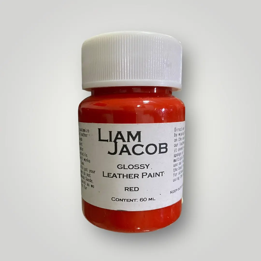 Leather Coloring/Paint Red Glossy Finish for your Leather Goods
