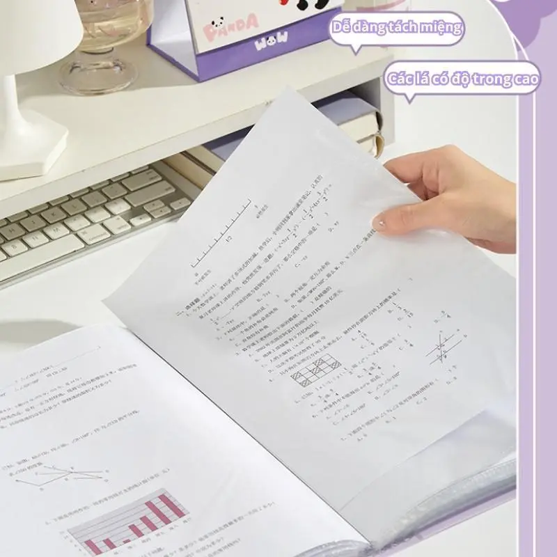 File đựng tài liệu A4 nhiều ngăn 40,60 lá, văn phòng phẩm, file lá đựng tài liệu văn phòng 8