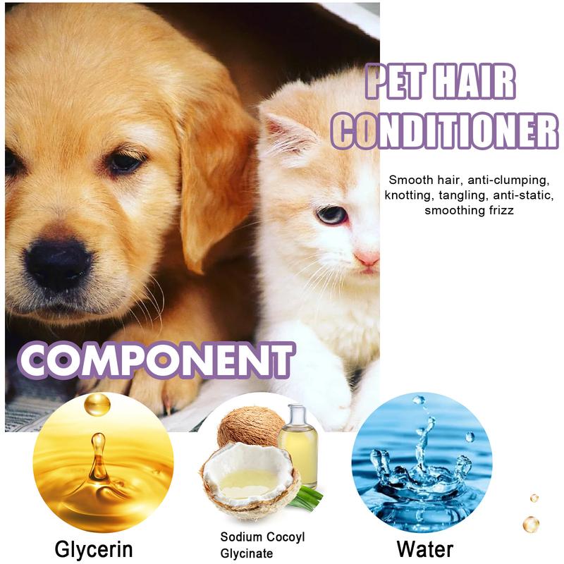 Product Introduction of [Ready Stock & Cod] Yegbong Pet Conditioner Pet Hair Cleaning Care Fluffy Soft Non-Knotted Pet Hair Care Cream 3