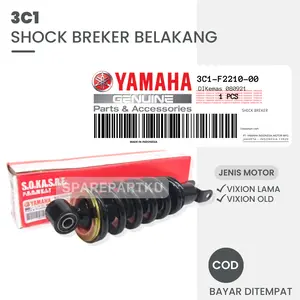 3C1 SOKBREKER BELAKANG YAMAHA VIXION LAMA OLD / PEREDAM KEJUT SHOCKBREAKER VIKSION / SHOK BELAKANG VIXION OLD / SOK BELAKANG VIXION LAMA / SHOCKBEREKER TABUNG / PAKET SHOCKBREAKER DEPAN BELAKANG / MONOSHOCK VIXION