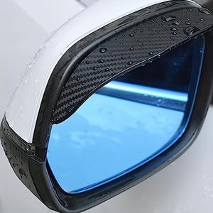 Cubierta para lluvia de espejo retrovisor de coche, patrón de fibra de carbono, parasol todo tiempo y protector contra la nieve para vehículos, espejos para ángulo muerto