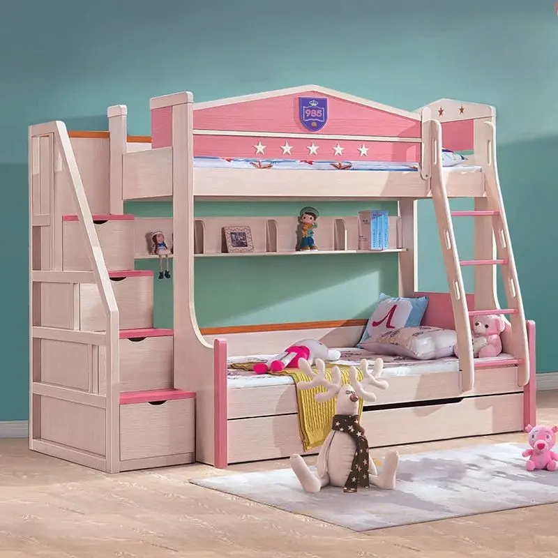 【Free Installations】Bunk Beds Bunk Beds Full Solid Wood Beds Double High Low Beds Bunk Beds Children'S Beds