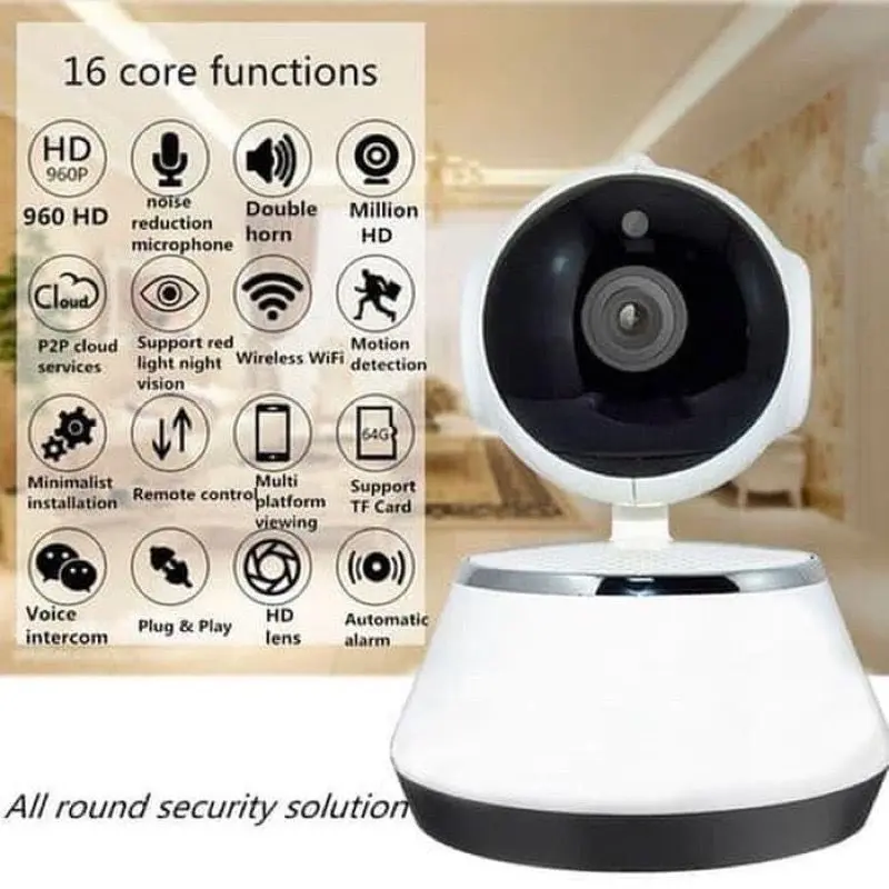 IP Smart Camera CCTV Wireless V380 Q6 Wifi HD 720p Kamera CCTV Portable Pantau Jarak Jauh 3