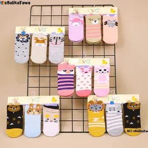 FAWA |  (ISI 3 PASANG) ANTI SLIP Gemoy Baby Socks 0-12 Month /  Prewalker Bayi Laki Perempuan Kaos Kaki Kualitas Import 0 612 Bulan SNI Laki-Laki Newborn