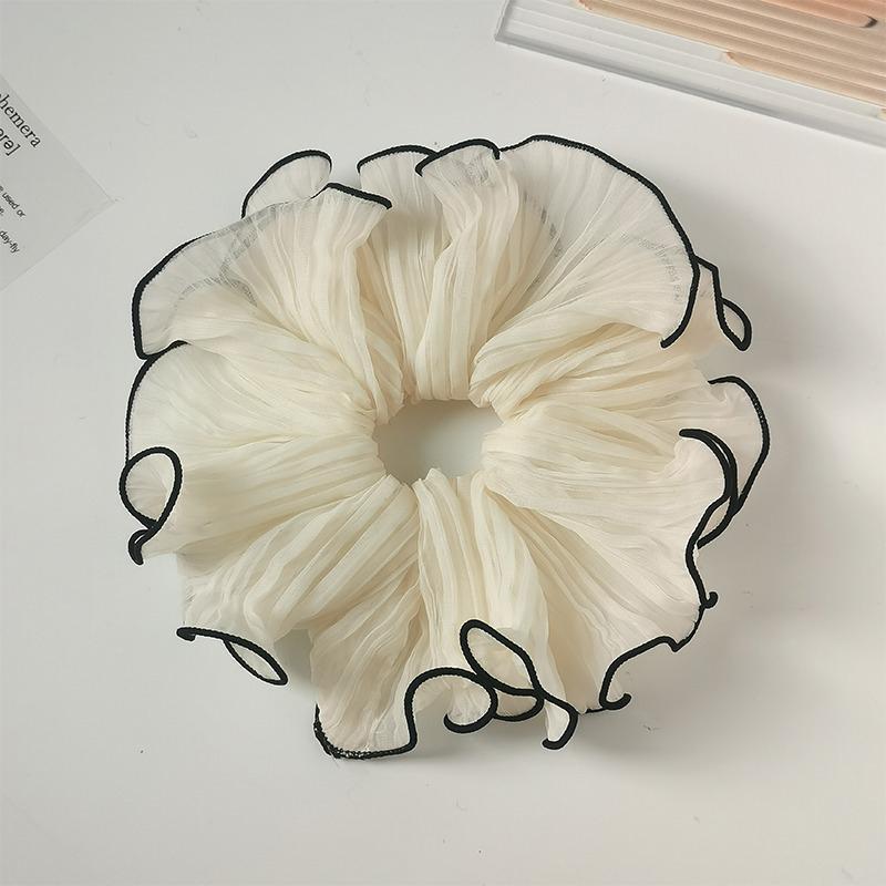 Product Introduction of Dây Buộc Tóc Cỡ Lớn, Thời Trang Ngọt Ngào Và Thanh Lịch, Phong Cách Cổ Điển Scrunchies Voan Nhăn, Dành Cho Phụ Nữ Và Trẻ Em Gái, Phụ Kiện Tóc, Hàng Mới Về Năm 2024 22