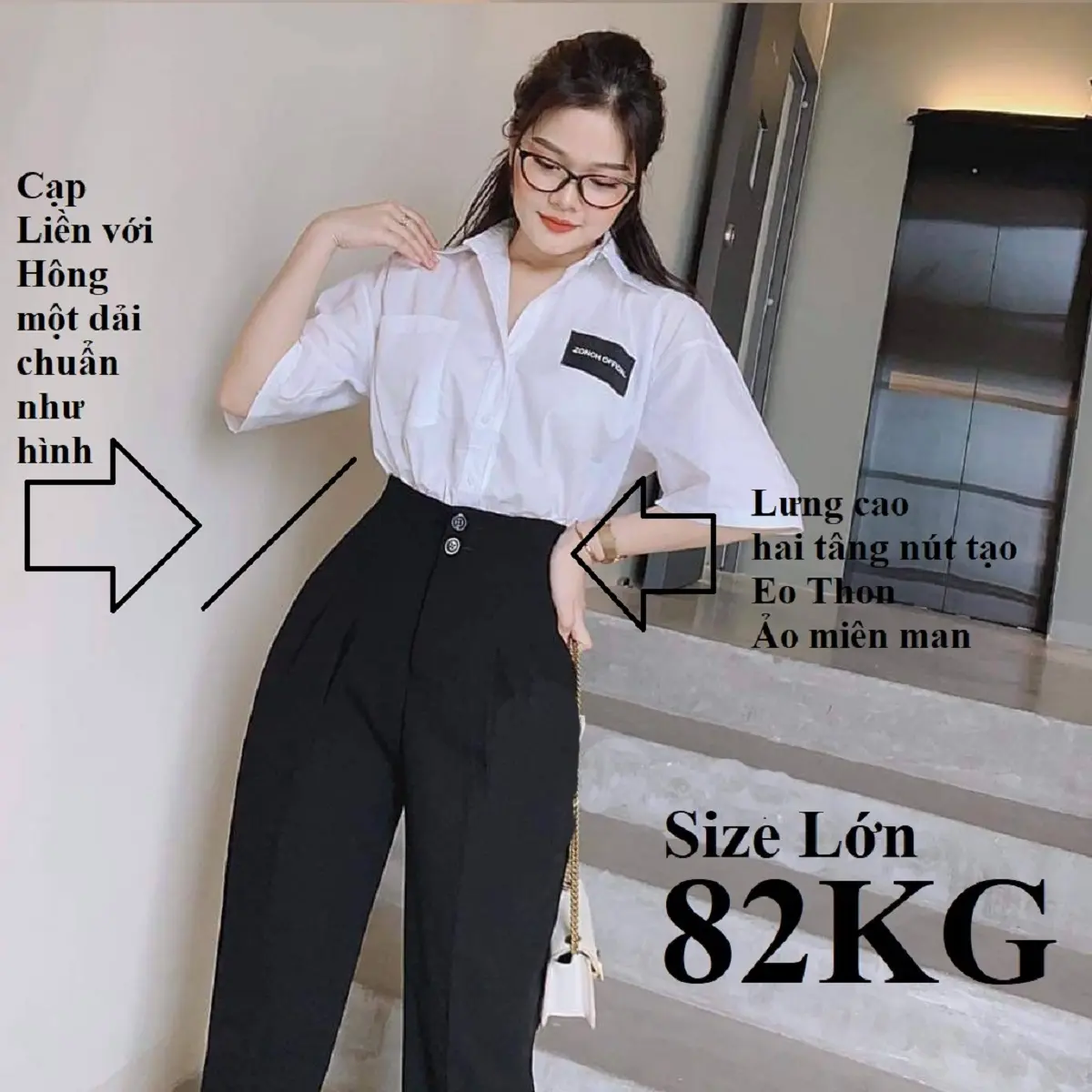 Quần Tây Đi Học Nữ 2 Khuy, Cạp Cao chuẩn Trend, Vải Tuyết Mưa Chuẩn Dày Đẹp Giữ Đứng Phom Lâu bền, Có size Lớn Đại cho các bạn 85KG