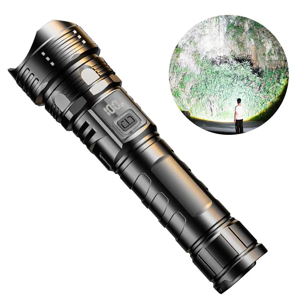 Đèn Pin Zoom, Siêu Sáng, Có Thể Sạc Lại, Chống Thấm Nước, Cầm Tay, T9M4, Đèn Pin, Chiếu Sáng
