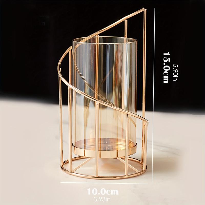 Elegant Geometric Design Hollow Flower Vase, 1 Count Trendy Simple Desktop Flower Vase, Spring Decor 2024 Fashionable Vase for Daily Decoration 1