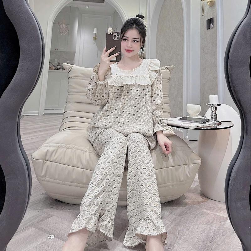 Bộ Quần Áo Nữ Tay Dài Quần Dài - Mã E66 4