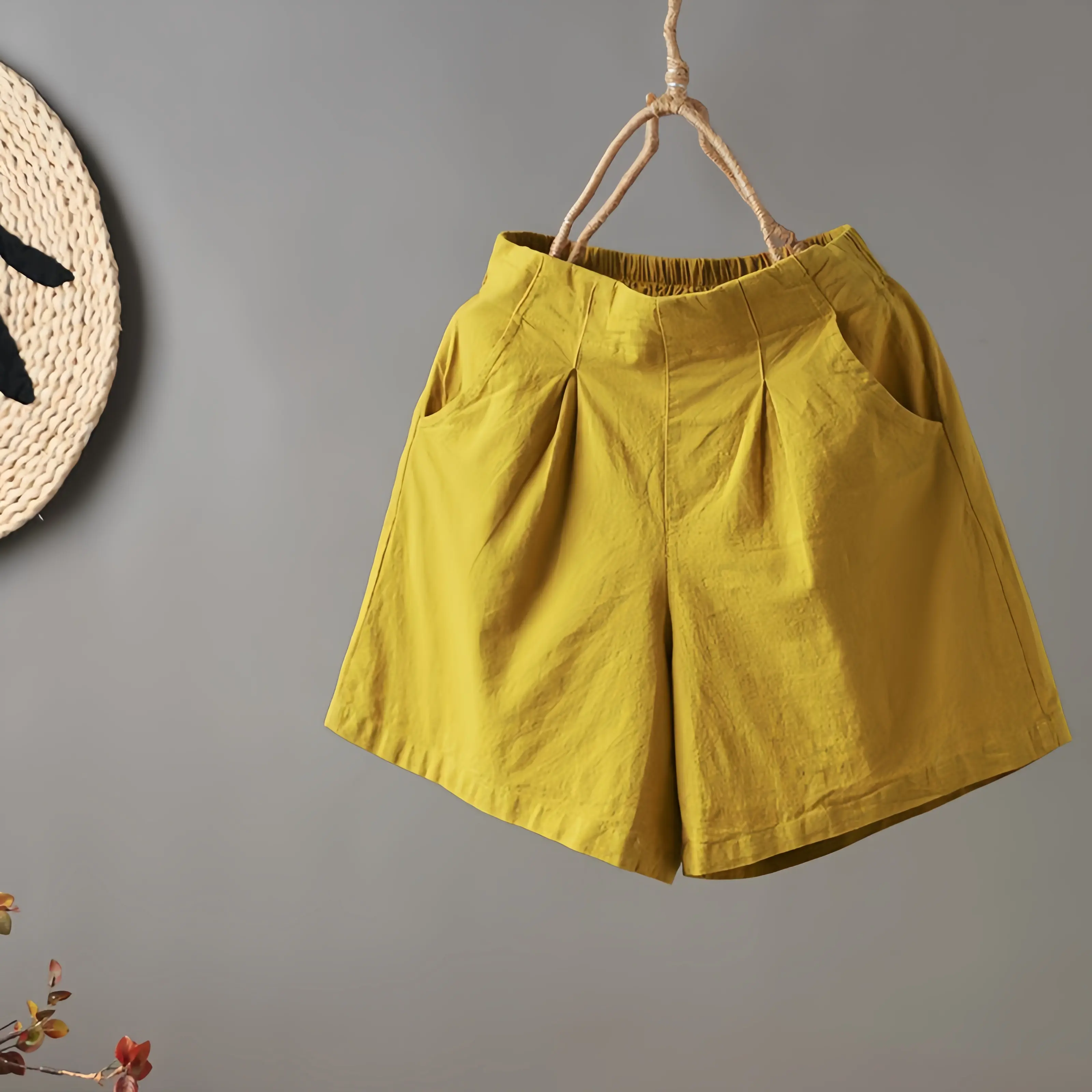 Quần Short Nữ Lưng Chun, Chất Đũi Mát Siêu Ưng Y1