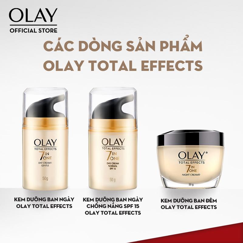 Kem Dưỡng Ẩm Ban Đêm Hỗ Trợ Phục Hồi & Làm Chậm 7 Dấu Hiệu Lão Hóa OLAY TOTAL EFFECTS 50g 5