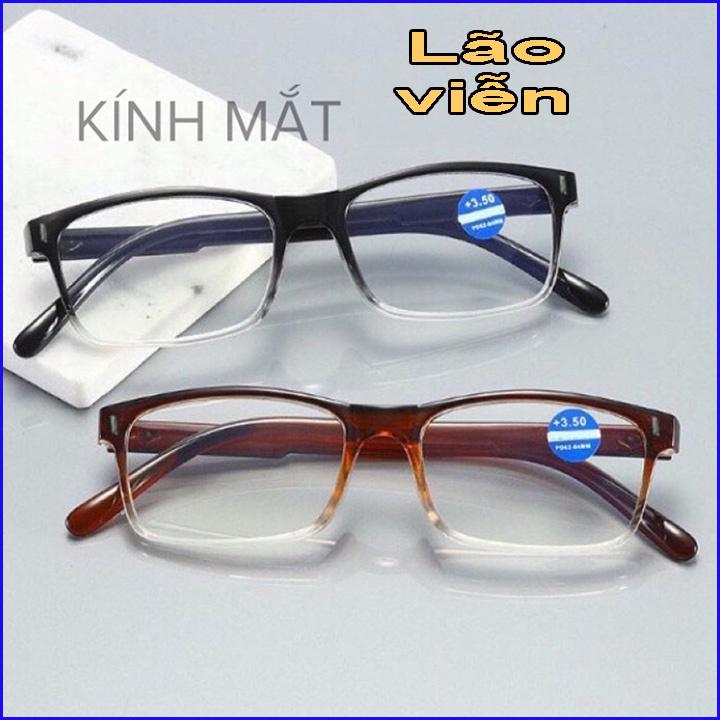 Kính lão gọng nhựa có độ 0.5 đến 4 độ cho người già kính viễn thị đọc sách báo xem điện thoại