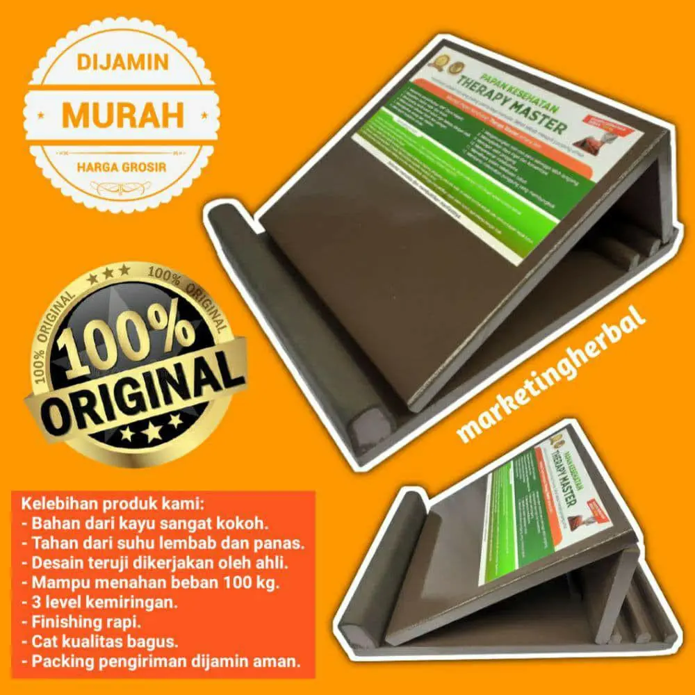 Papan Kesehatan Golden Wood Kokoh Terapi Saraf Kejepit Punggung