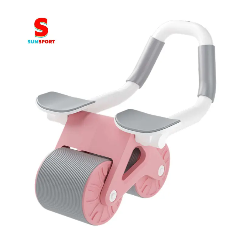 Con lăn tập bụng AB trợ lực 2 bánh Gym Yoga thế hệ mới, dụng cụ tập plank tại nhà tặng kèm lót gối có đệm khủy tay Tập Cơ Bụng Tập Gym 4