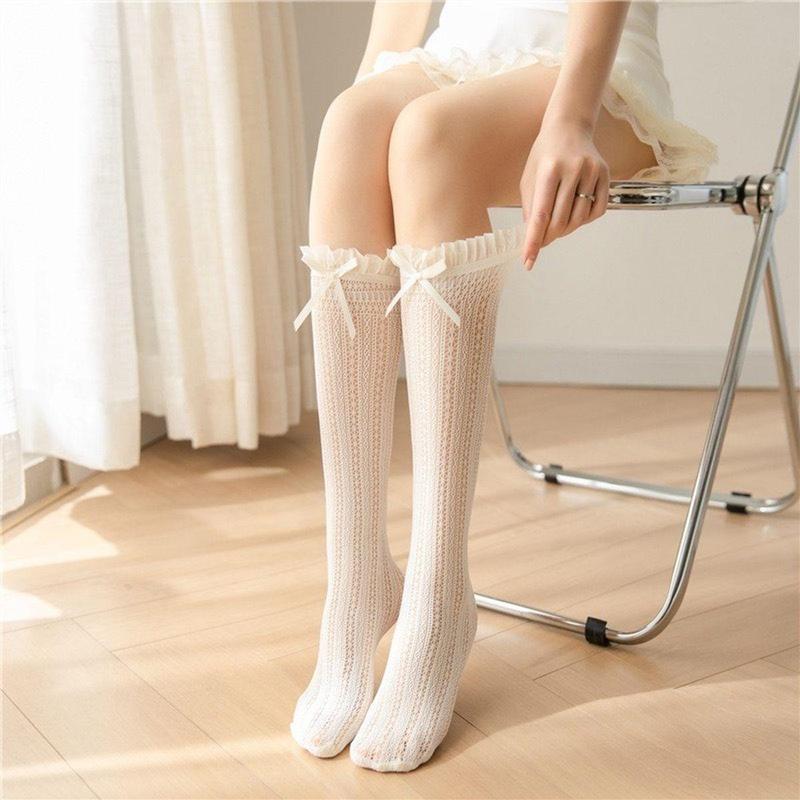 Vớ Nữ Nơ Bèo Nhún Dễ Thương [V34] Phong Cách Nhật Bản Cosplay - Phụ Kiện La Perbra 7