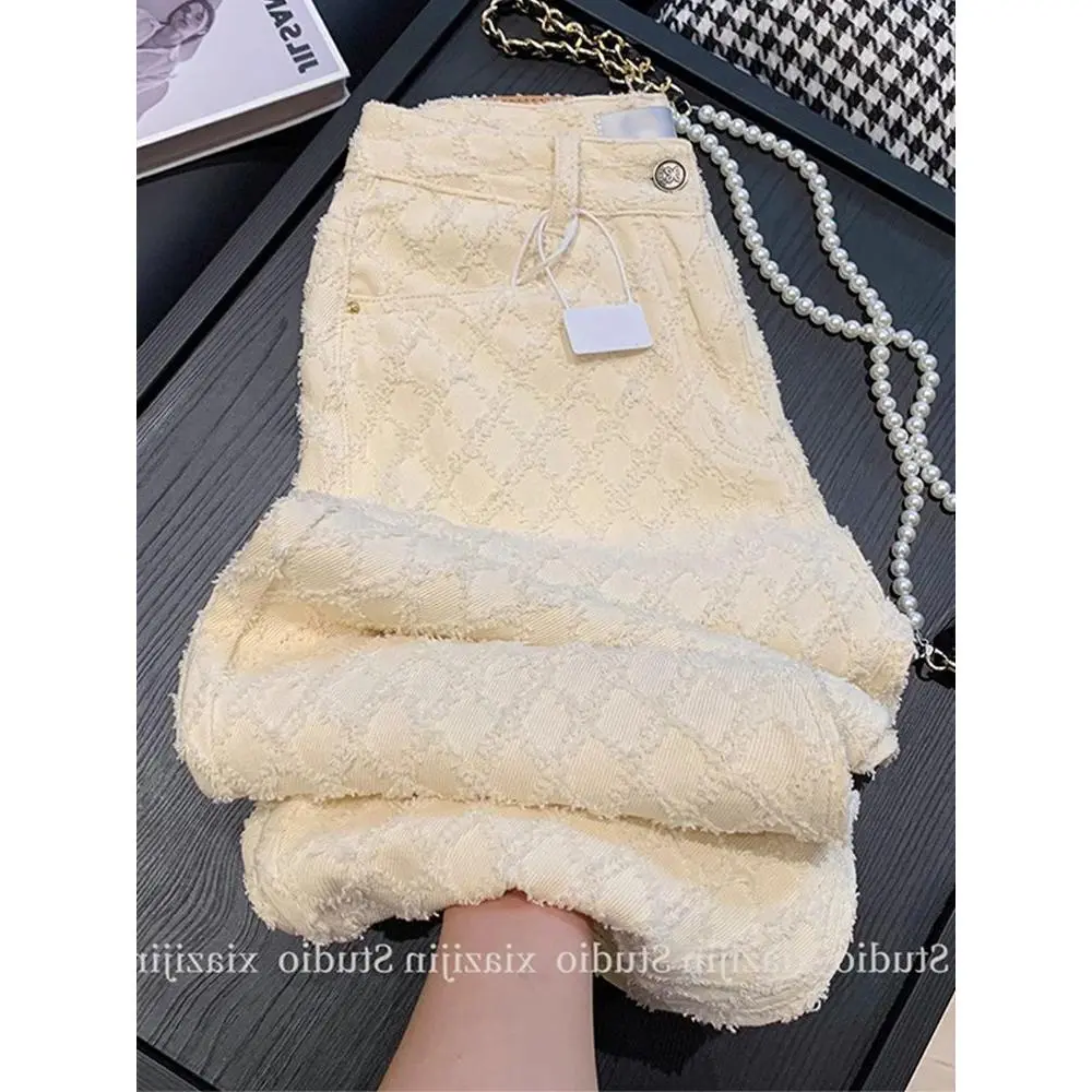 Quần Thường Ngày Hình Thoi Phong Cách Cổ Điển, Cạp Cao, Bó Sát, Quần Jean Ống Đứng, Dành Cho Nữ, Thích Hợp Cho Mùa Thu Và Mùa Đông, Quần Không Khí Dễ Phối Đồ