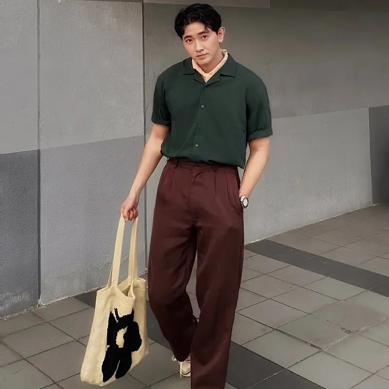 Áo Sơ Mi Linen Nam Tay Ngắn Cuban CigarCraft Form Relaxed SMID0194 2