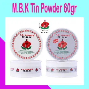 Bedak M.B.K P.O Deodorant Powder Tin 60 gram