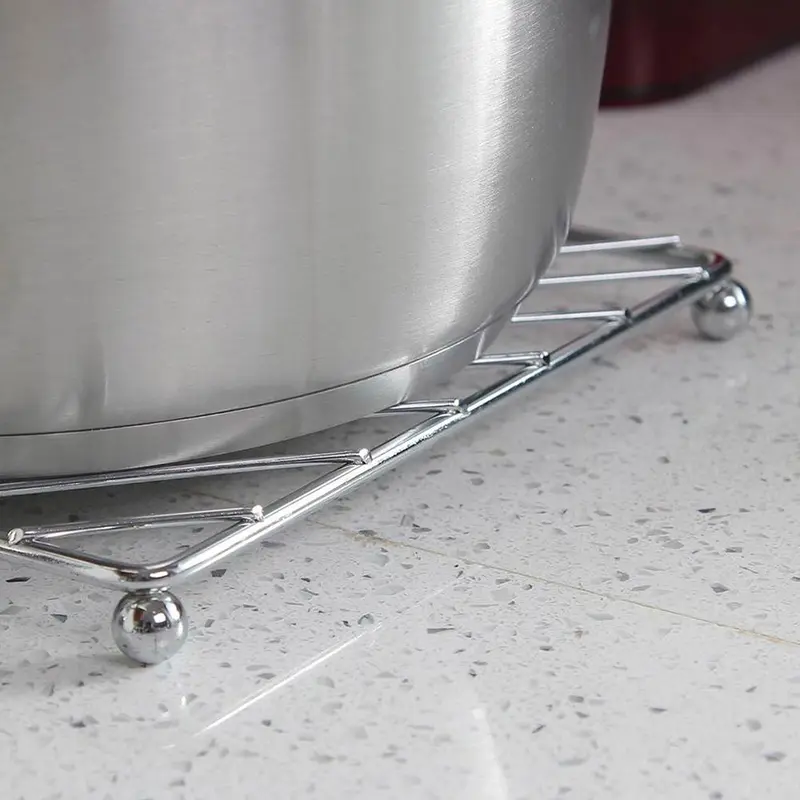 3pcs/set Heat Insulation Mat, Square Iron Pot Mat, Simple Anti-scalding Table Mat, Kitchen Tool, Kitchen Accessories 4