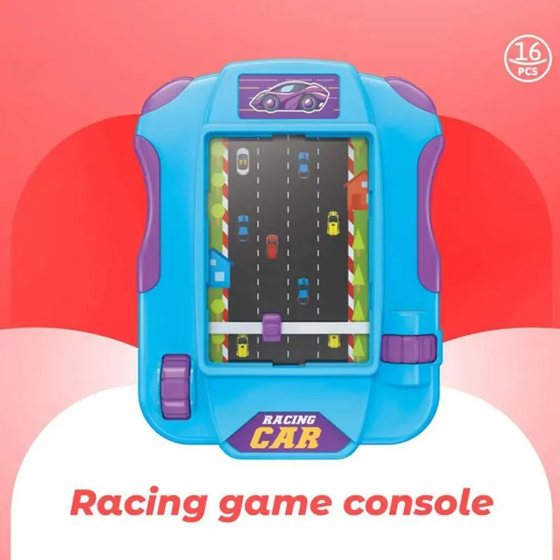 Máy Chơi Game Xe Đua, Màn Hình Lớn, Thiết Kế Trò Chơi Đua Xe Tinh Tế, Sáng Tạo Và Cầm Tay, Mô Phỏng Trò Chơi Ô Tô Lái Xe, Phong Cách Phiêu Lưu, Đồ Chơi Trò Chơi Lòng Bàn Tay An Toàn, Thích Hợp Cho Trẻ Em 4