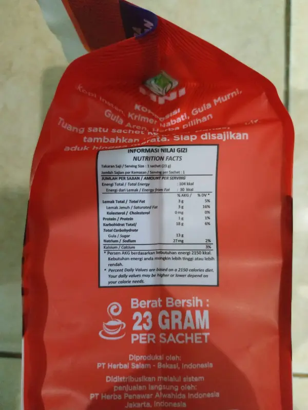 Kopi 7 Elemen HPAI Isi 10 sachet Minuman sehat yg menyerupai kopi tanpa zat perasa 2