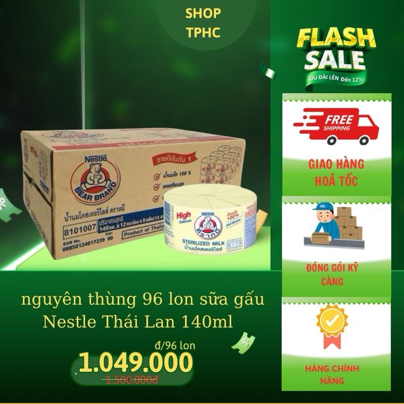 Sữa gấu Nestle ThaiLand 96 lon - 1 thùng nguyên kem