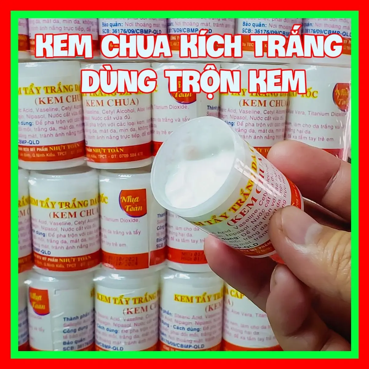 Kem chua kícḣ trắng dùng trộn kem body hỗ trợ làm đẹp da hủ 20gr