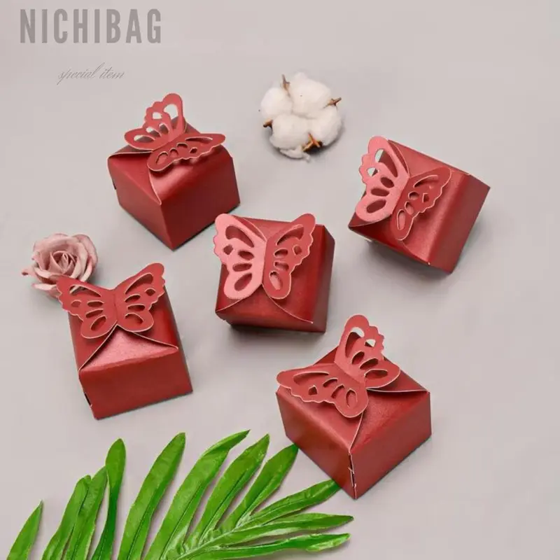 SOLID BUTTERFLY DECOR GIFT BOX 6×6 Black Kertas 7