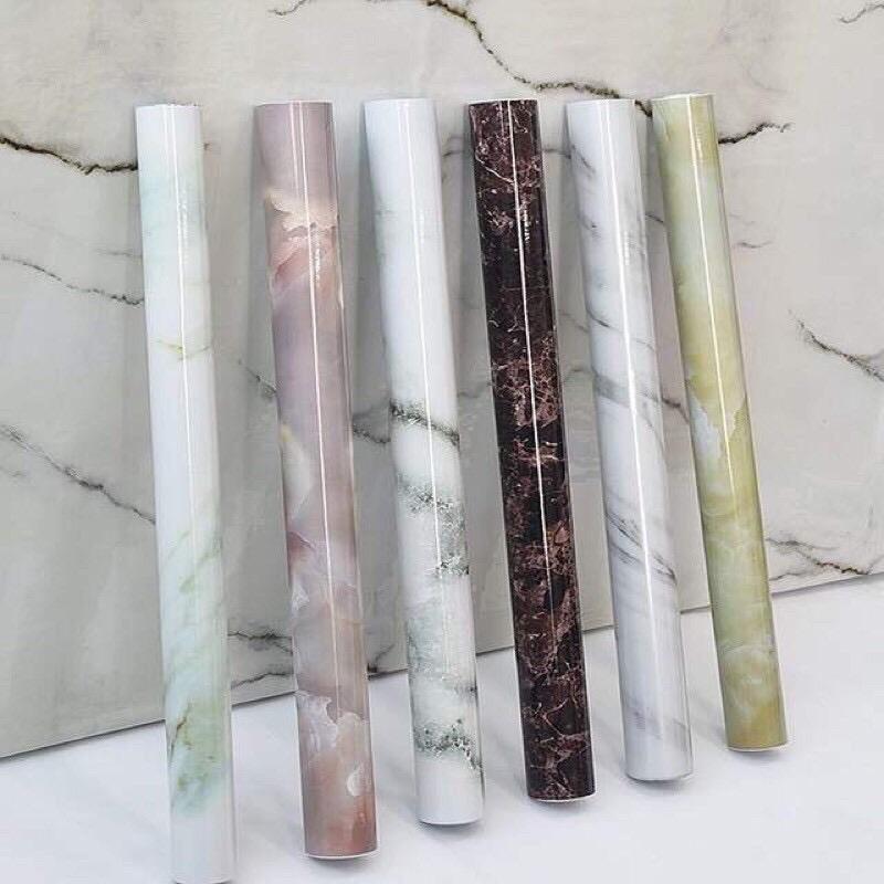 Giấy dán bếp tráng nhôm chống thấm nước chống dầu mỡ kích thước dài 3m cao 60cm bàn học Decor Decal